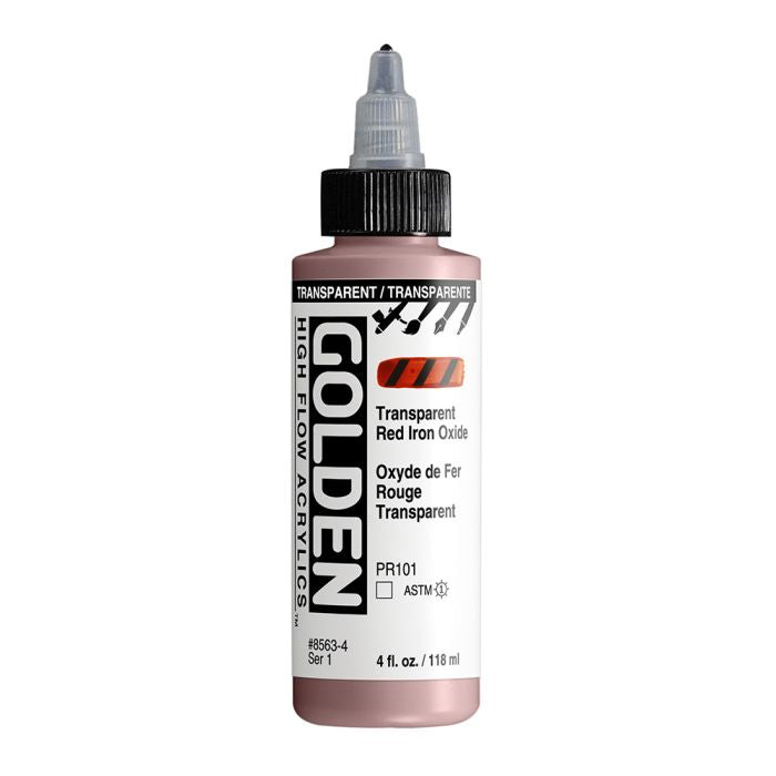 Golden High Flow Acrylic Paint Transparent Red Iron Oxide