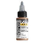 Golden High Flow Acrylic Paint Transparent Yellow Iron Oxide 30ml