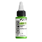 Golden High Flow Acrylic Paint Fluorescent Green 30ml