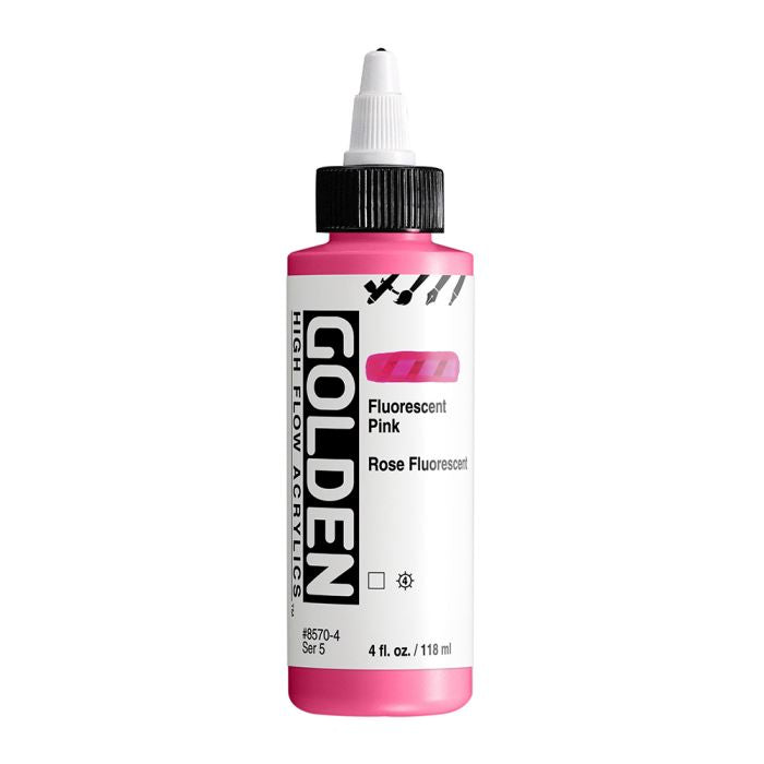 Golden High Flow Acrylic Paint Fluorescent Pink