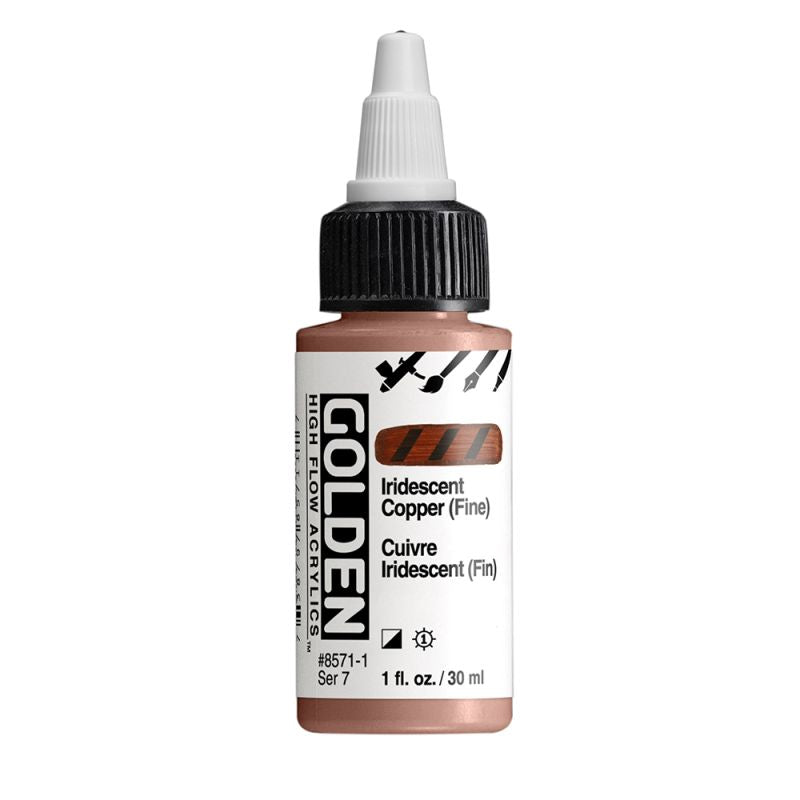 Golden High Flow Acrylic Paint Iridescent Copper (Fine) 30ml