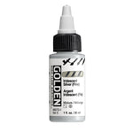 Golden High Flow Acrylic Paint Iridescent Silver (Fine) 30ml