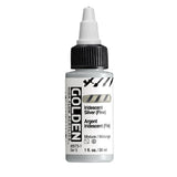 Golden High Flow Acrylic Paint Iridescent Silver (Fine) 30ml