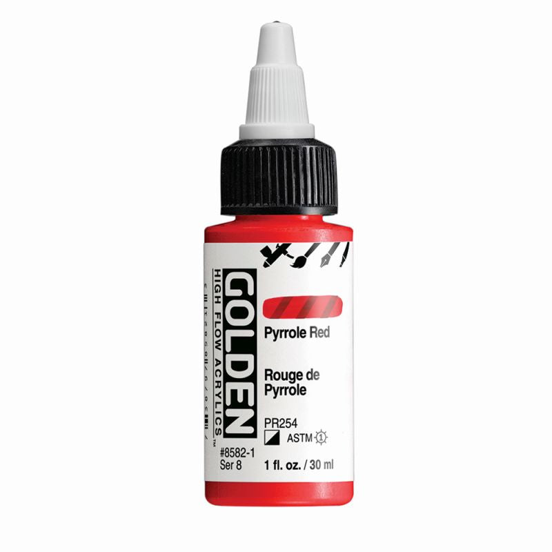 Golden High Flow Acrylic Paint Pyrrole Red