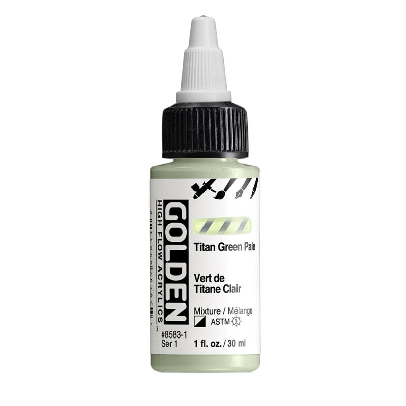 Golden High Flow Acrylic Paint Titan Green Pale