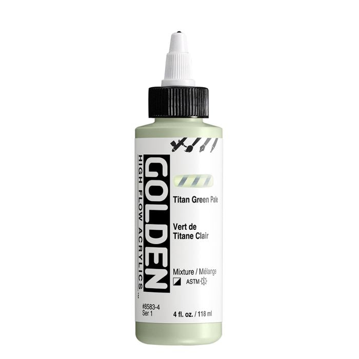 Golden High Flow Acrylic Paint Titan Green Pale