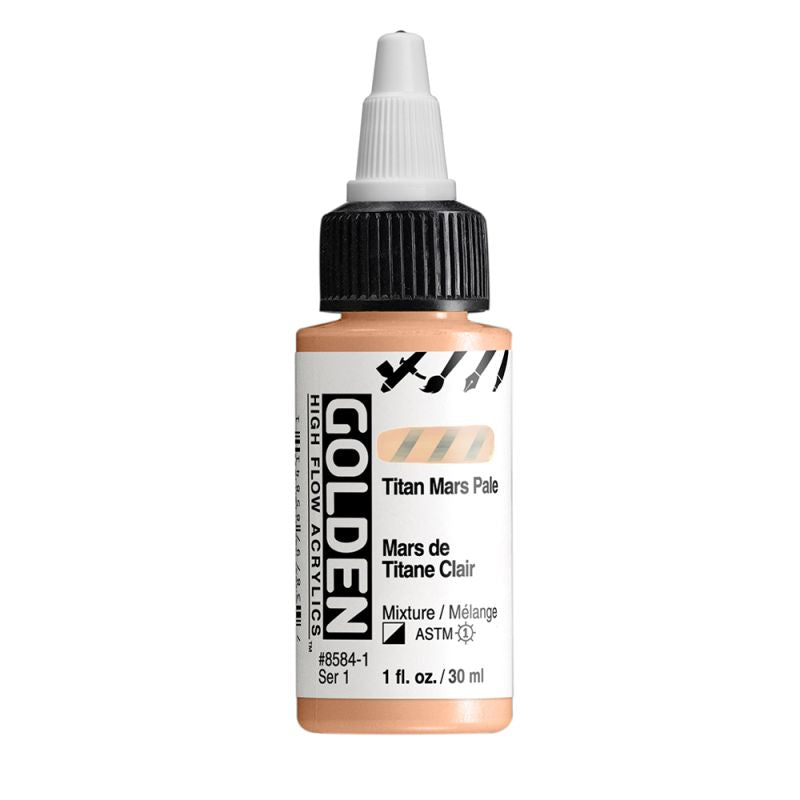 Golden High Flow Acrylic Paint Titan Mars Pale