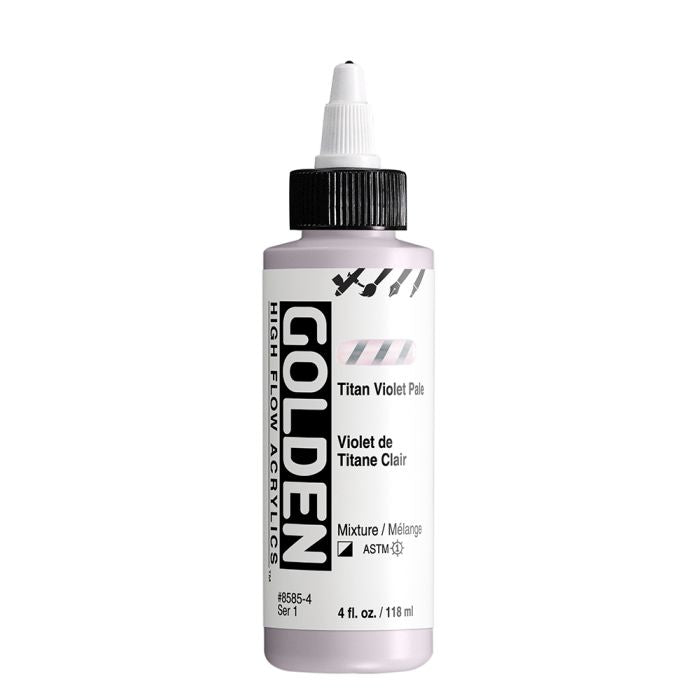 Golden High Flow Acrylic Paint Titan Violet Pale 118ml