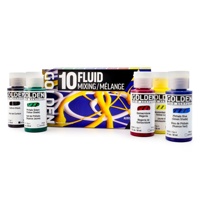 Golden Fluid Acrylic Paint Mixing Set SET