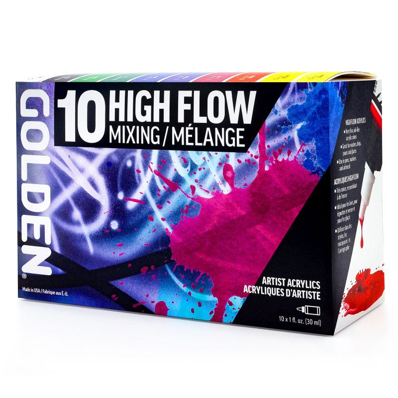 Golden High Flow Acrylic Paint Mixing Set SET