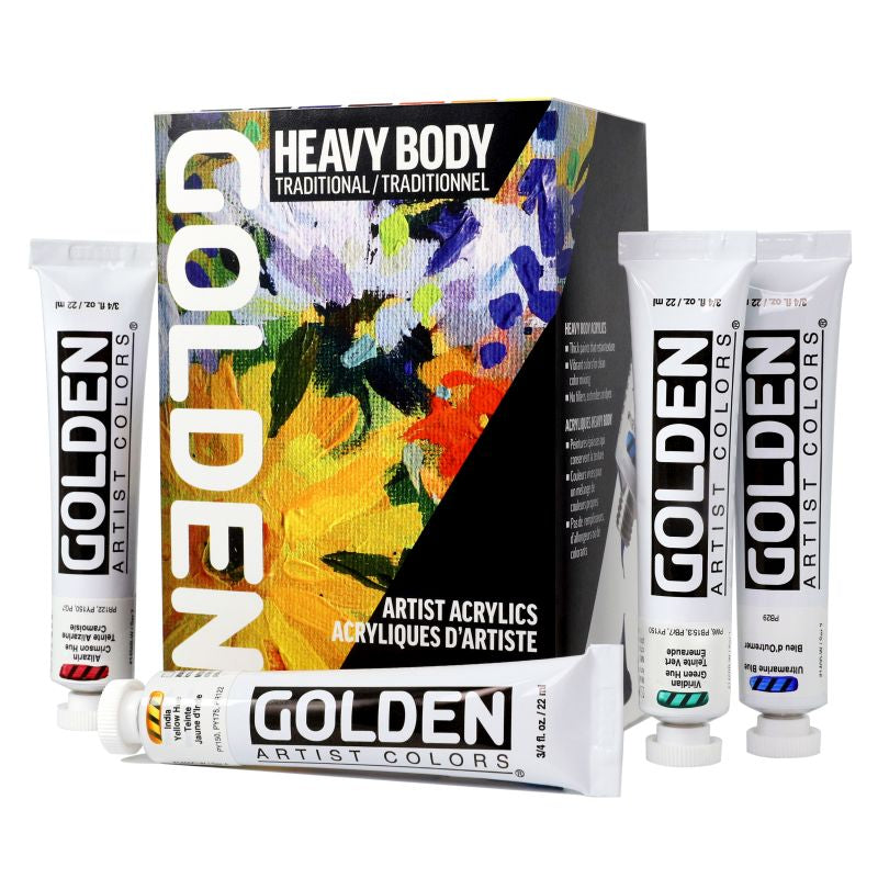 Golden Heavy Body Acrylic Paint Traditional Set SET