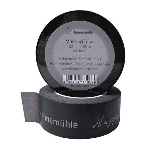 Hahnenuhle Washi Masking Tape Black 20mmx20M