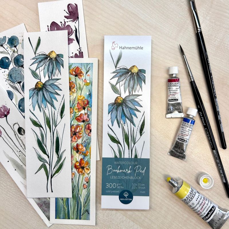 Hahnenuhle Watercolour Bookmark Pad 300gsm 505x20cm