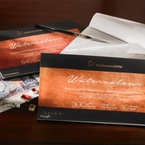 Hahnenuhle Professional Watercolour Block 300gsm Cold Pressed 10 Sheets 30x40cm