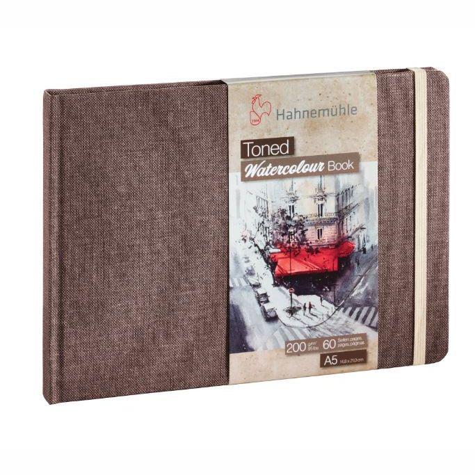Hahnenuhle Toned Watercolour Paper Book 200gsm Beige A5