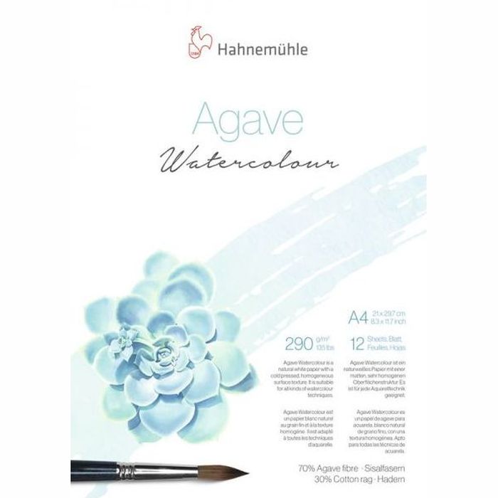 Hahnenuhle Natural Agave Watercolour Block 290gsm A4