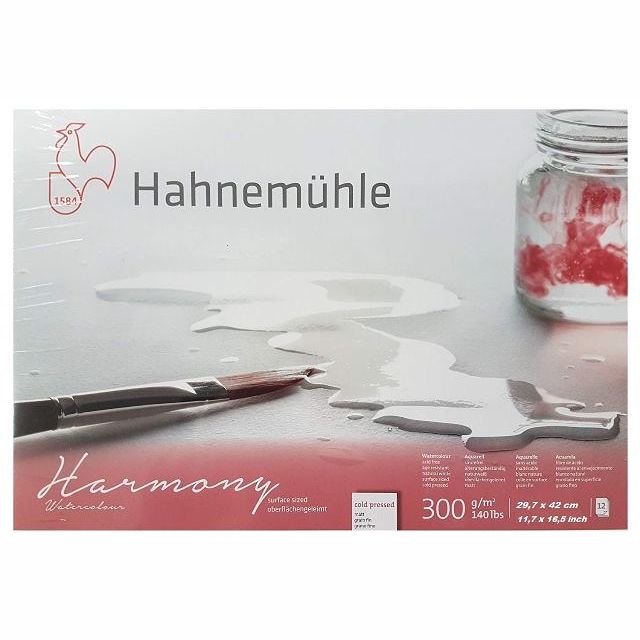 Hahnenuhle Harmony Watercolour Block 300gsm Cold Pressed A3