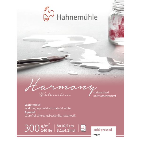 Hahnenuhle Harmony Watercolour Block 300gsm Cold Pressed 8x10cm