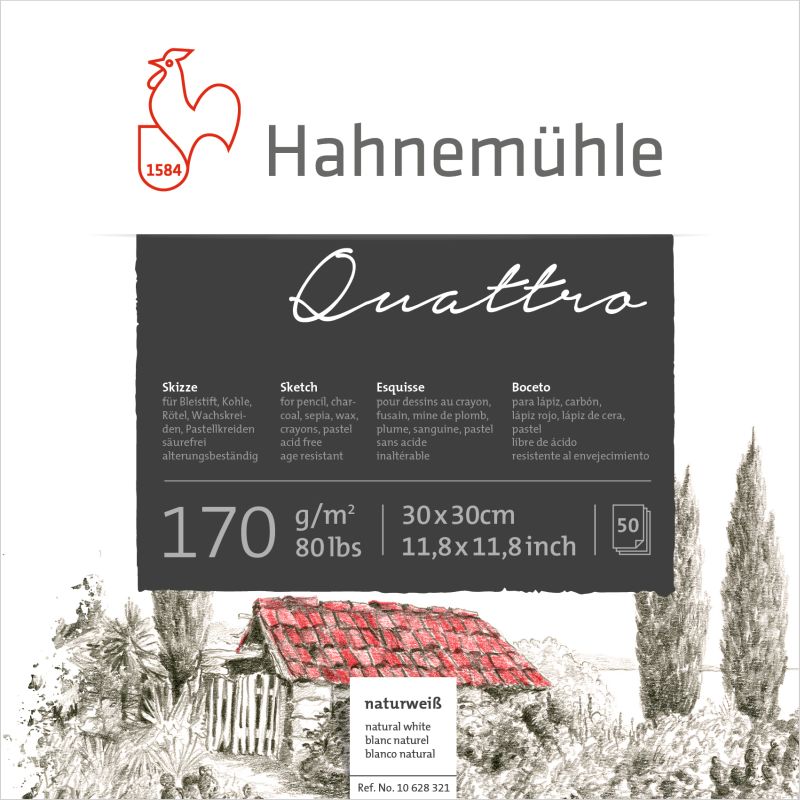 Hahnenuhle Quattro Sketch Pad 170gsm