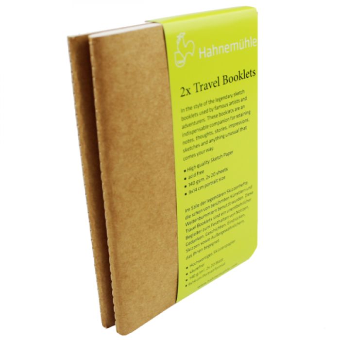 Hahnenuhle Travel Booklet Set 2 13.5x21cm