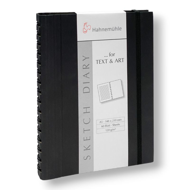 HAHNEMUHLE SKETCH SPIRAL DIARY 120GSM 60 SHEETS
