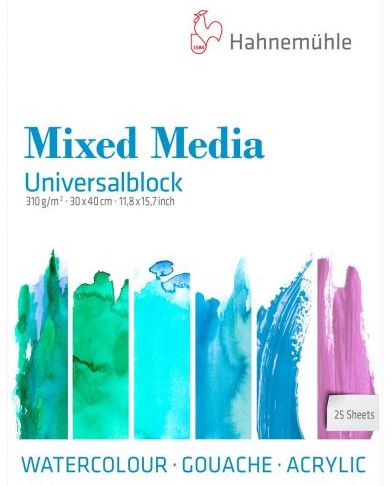 Hahnenuhle Mixed Media Block 310gsm 30x40cm