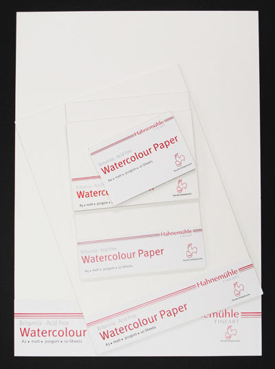 Hahnenuhle Britannia Matt Watercolour Paper 300gsm Packet 10 A6