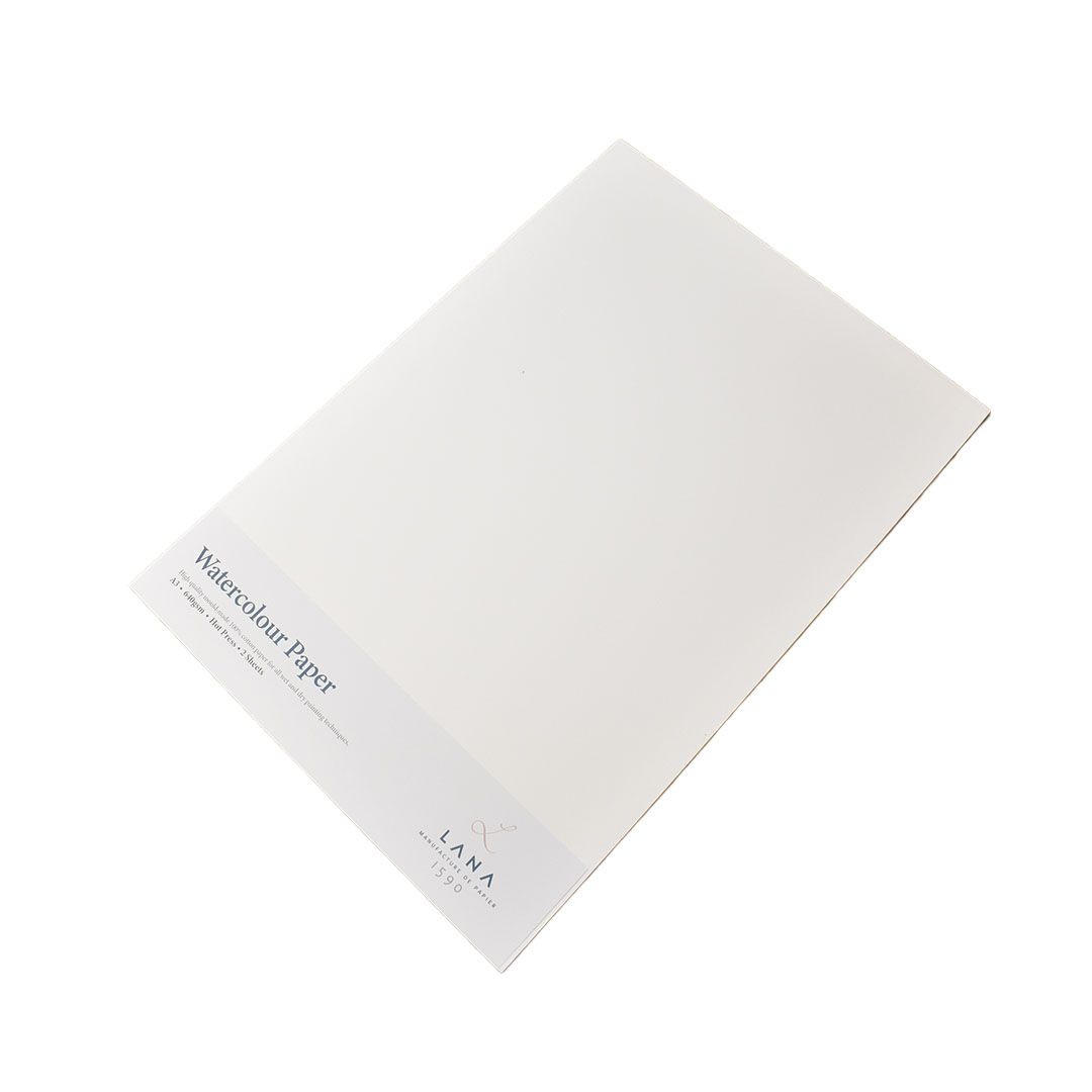Lana Lanaquarelle Paper 640gsm Hot Pressed Packet 2 A3