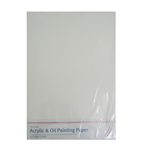 HAHNEMUHLE ACRYLIC/OIL BOARD 230GSM PACKET 5