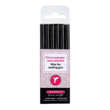 HERBIN WAX GUN WAX STICKS BLACK PKT 6 SET