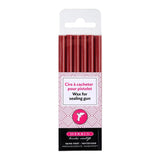 HERBIN WAX GUN WAX STICKS CHERRY PKT 6 SET