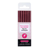 HERBIN WAX GUN WAX STICKS BURGUNDY PKT 6 SET