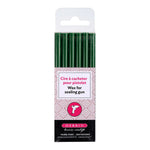 HERBIN WAX GUN WAX STICKS DARK GREEN PKT 6