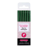 HERBIN WAX GUN WAX STICKS DARK GREEN PKT 6 SET
