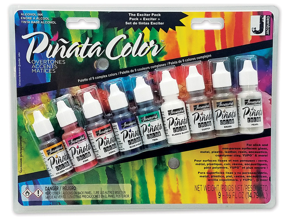Jacquard Pinata Alcohol Ink Overtones Exciter Pack Set 9 SET