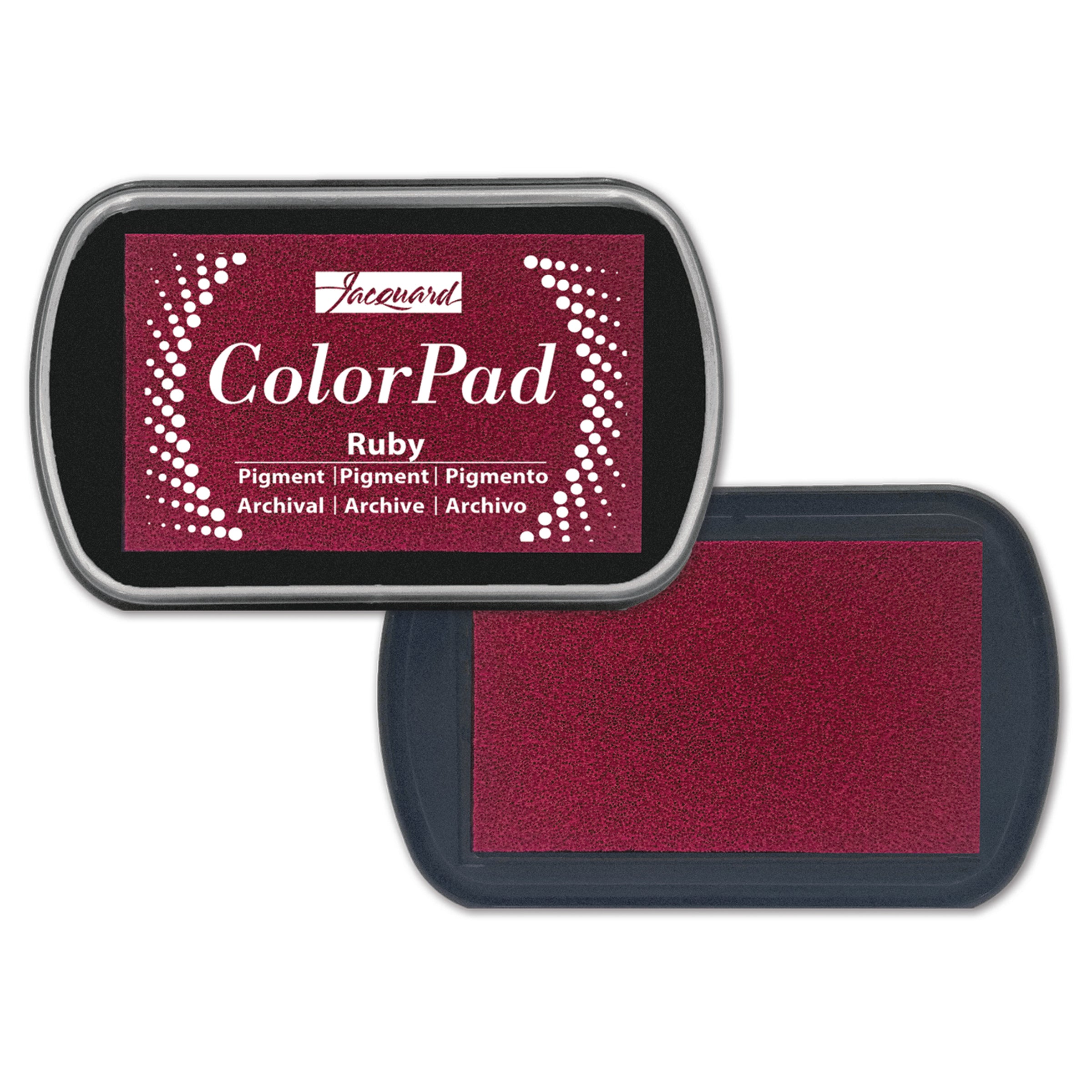 JACQUARD COLORPAD PIGMENT INK PAD RUBY