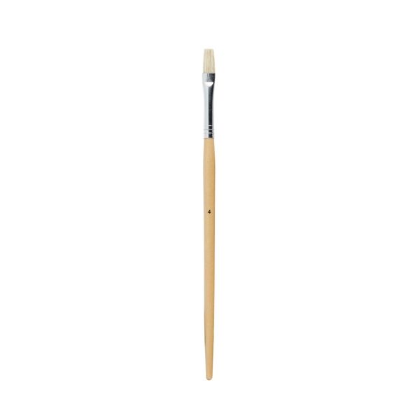 Jasart Hog Bristle Long Handle Brush Flat 4