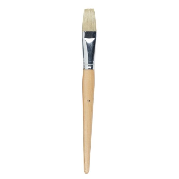 Jasart Hog Bristle Long Handle Brush Flat 12