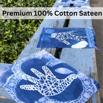 Jacquard Pretreated Cyanotype Fabric Sheets Packet 30