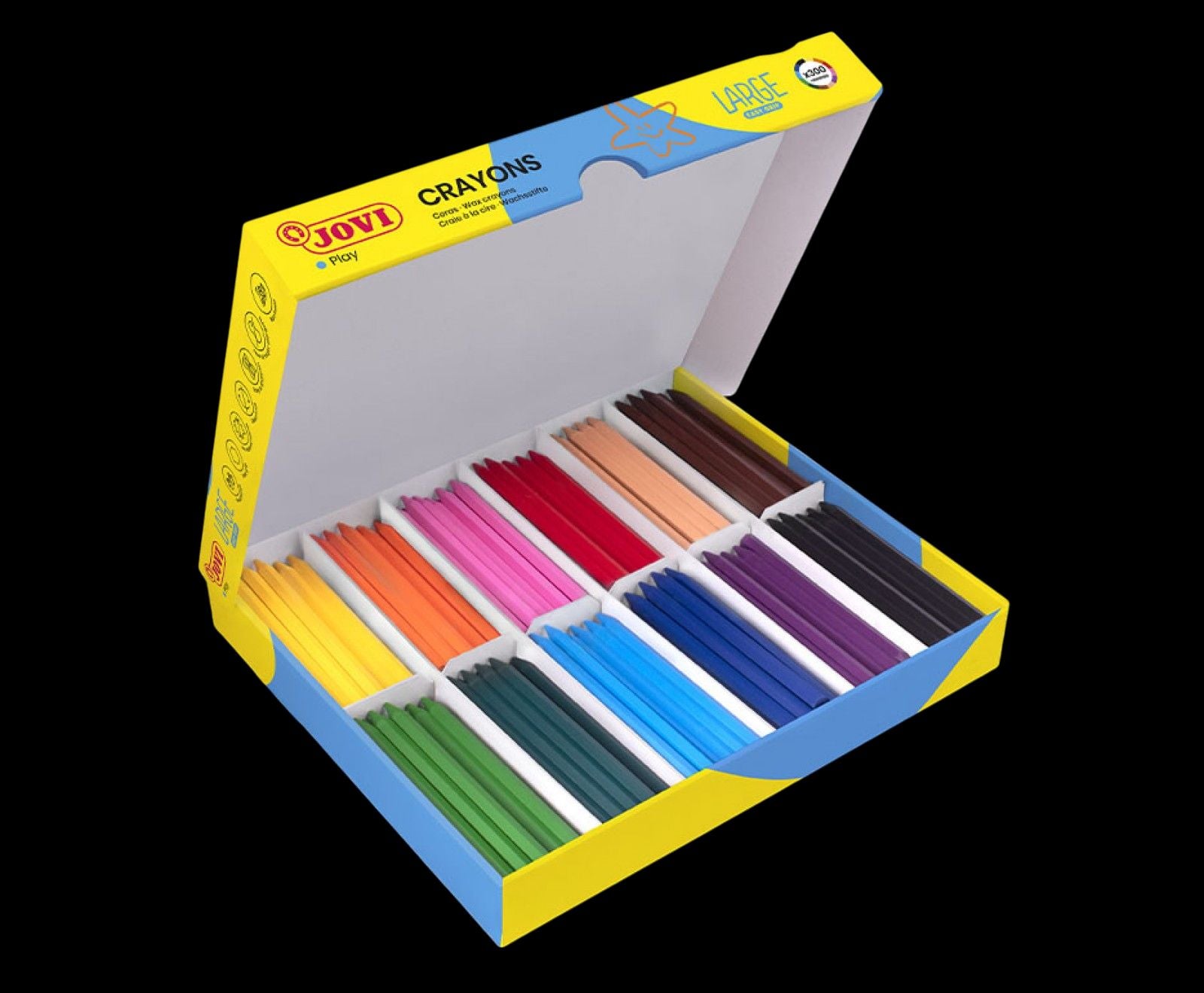 JOVI HEXAGONAL CRAYON ECONOMY PACK 300 (A)