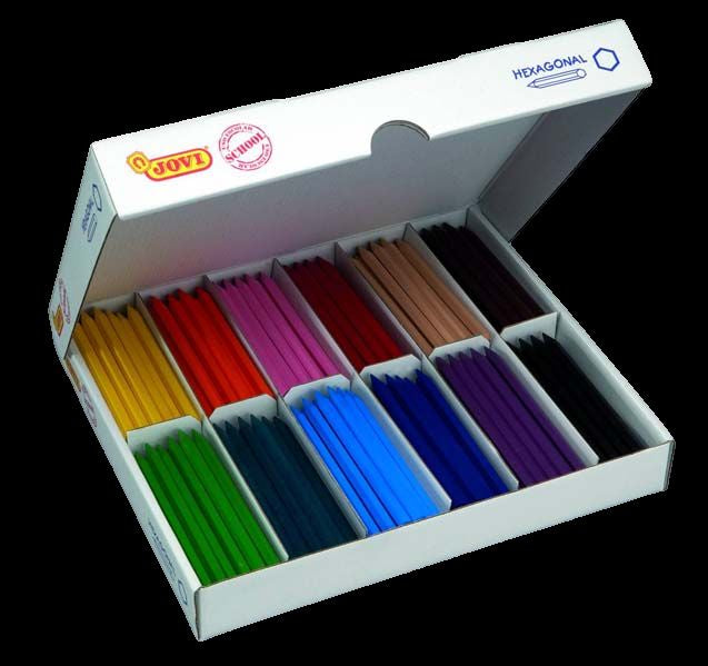 JOVI HEXAGONAL CRAYON ECONOMY PACK 300 (B)