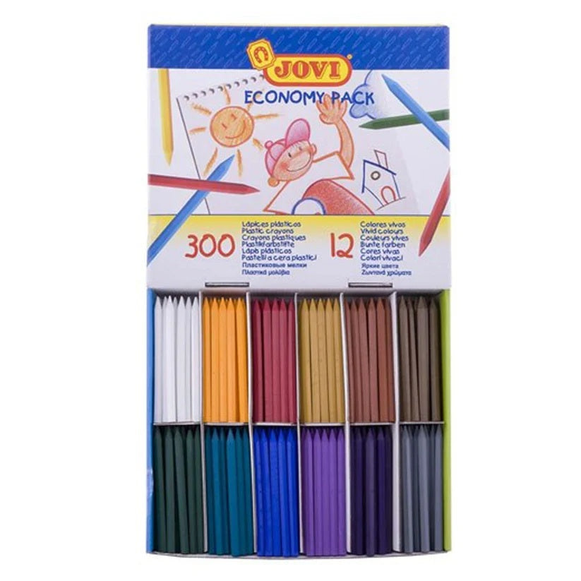 JOVI HEXAGONAL CRAYON ECONOMY PACK 300 (B)