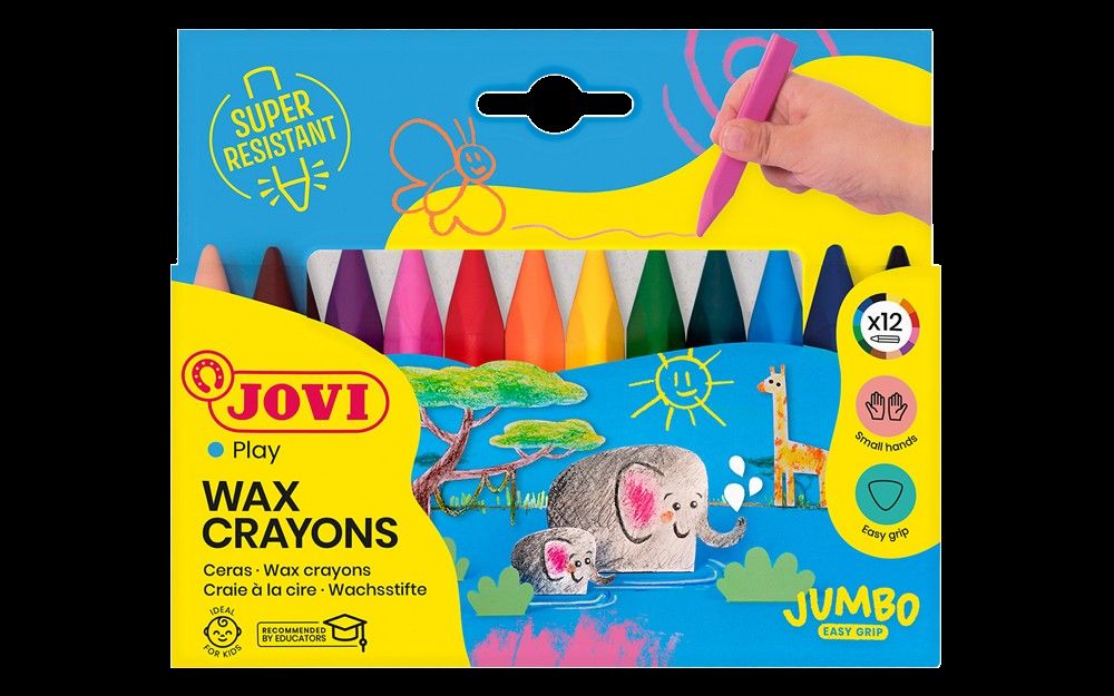 JOVI TRIWAX CRAYON 12 PACK