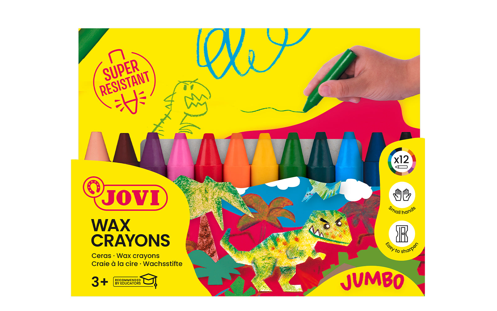 JOVI WAX CRAYON 12 PACK