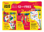 JOVI VALUE PACK PENS+ CRAYONS+ PENCILS 36 PCS