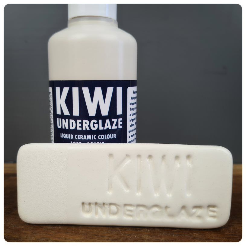 Macs Mud Clay Kiwi Underglaze Snow White 100ml
