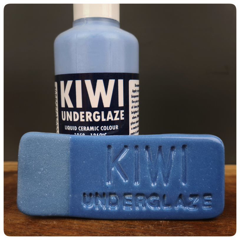 Macs Mud Clay Kiwi Underglaze Azure Blue 100ml