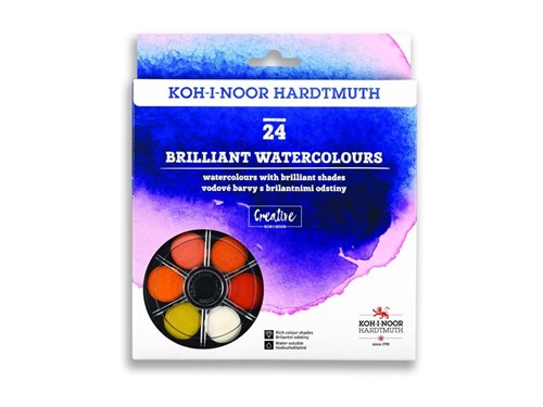 Koh-I-Noor Watercolour Paint Brilliant Set 24 SET