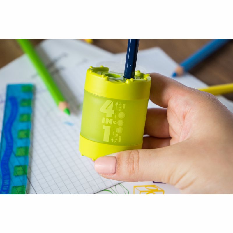 KUM Sharpener 4-In-1 K4 4 Hole Pop Colour