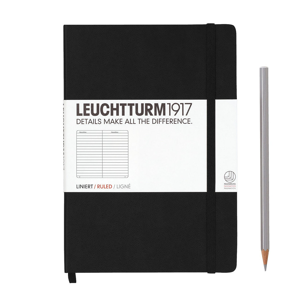 Leuchtturm1917 Notebook Black Ruled